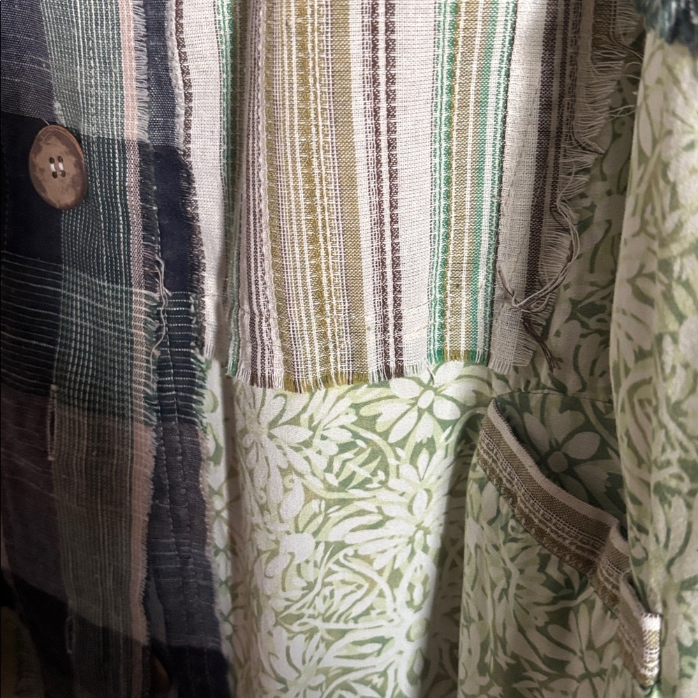 Oli & Hali Plaid Jacket in Green and Blue - Picture 3 of 4